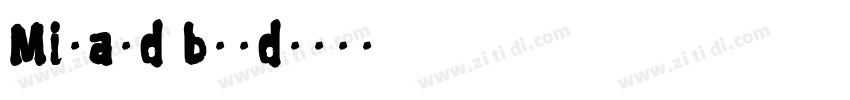 Misand bold字体转换